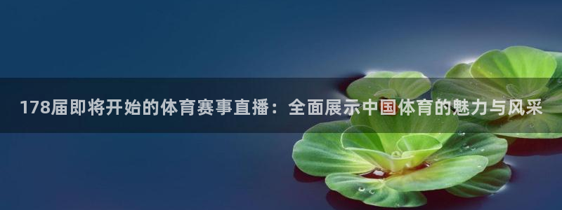 178届即将开始的体育赛事直播：全面展示中国体育的魅力与风采