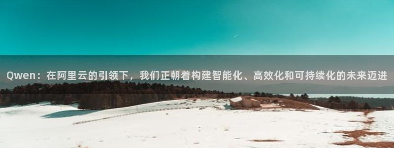 Qwen：在阿里云的引领下，我们正朝着构建智能化、高效化和可持续化的未来迈进